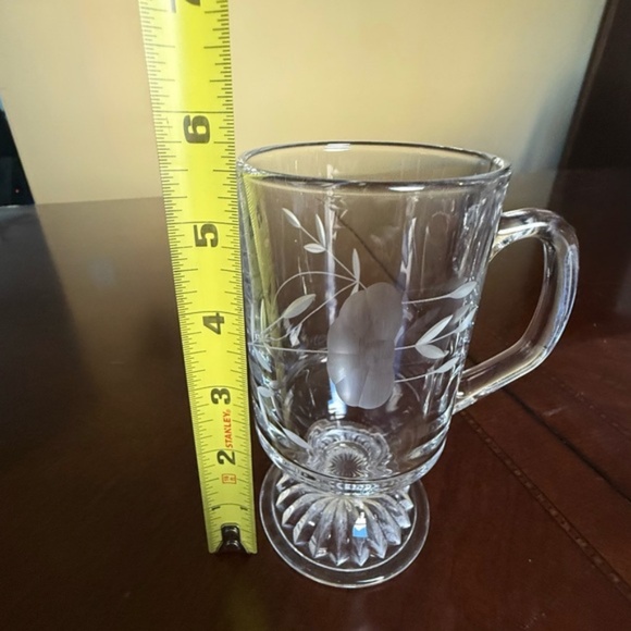 Princess House Crystal Irish Coffee Mugs - Picture 2 of 6